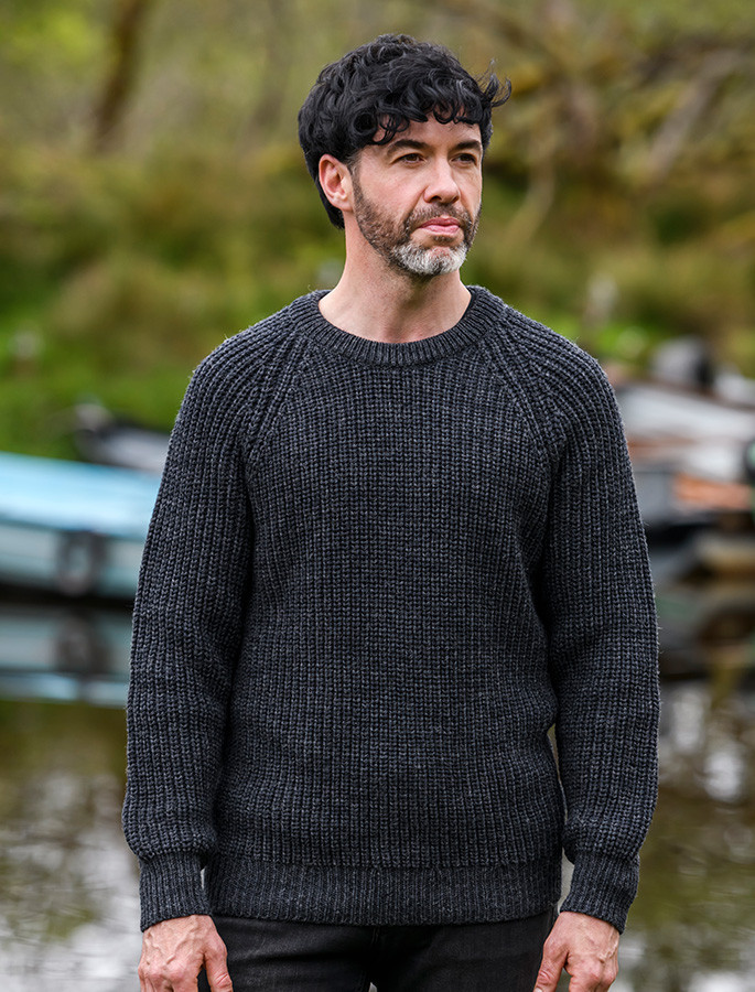 Irish Fishermans Sweater, Wool Fisherman's Sweater