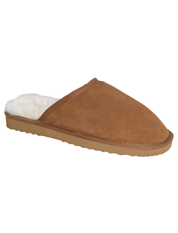 Aran Men's Slip-on Sheepskin Slippers Aran Sweater