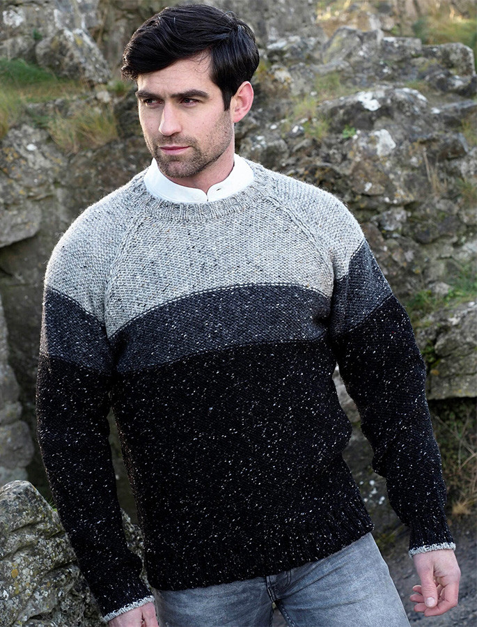 Donegal Three Tone Sweater | Aran Sweater Market