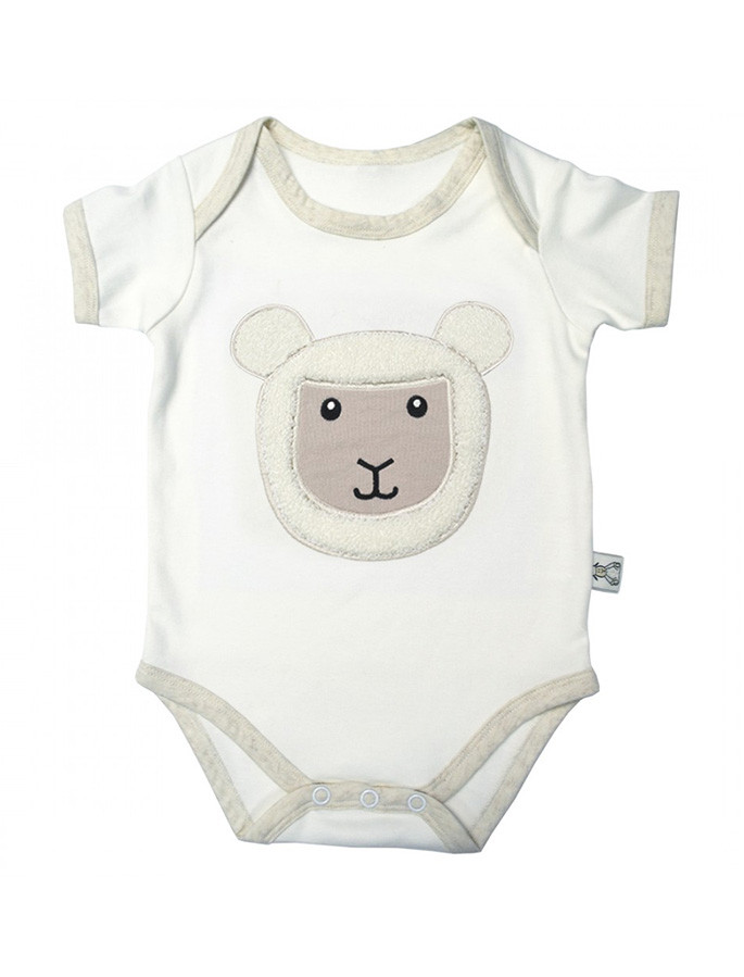 Baby Cotton Sheep Vest Aran Sweater Market - Main Image
