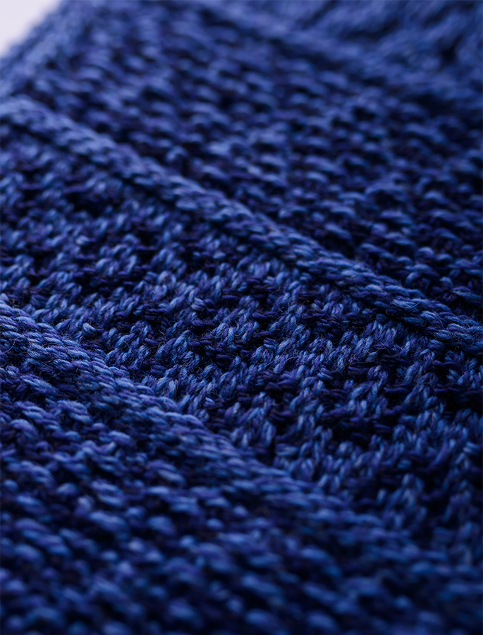 Beatrix Chunky Fairisle Merino Wool Scarf- Pebble main image 1