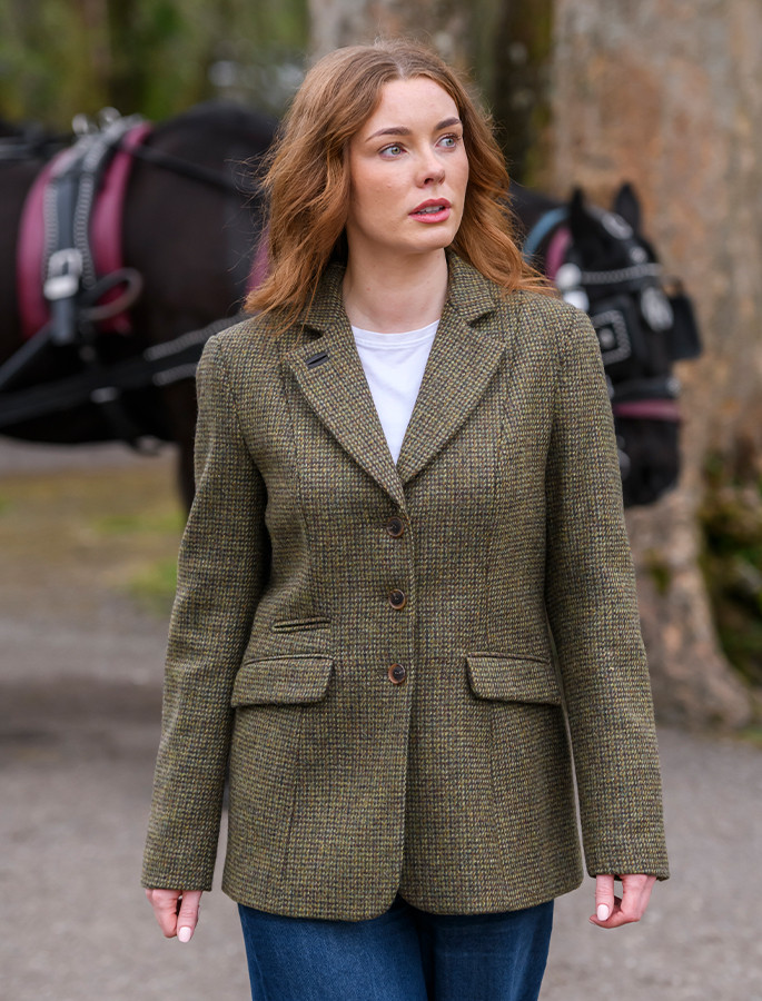 Darkhedge Ladies Fitted Tweed Jacket - Heath | Aran Sweater Market