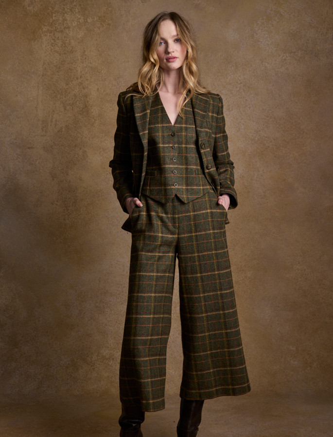 パンツ sheller big check tweed culottes Buy Joules Foxley Check Tweed Culottes from the Next UK