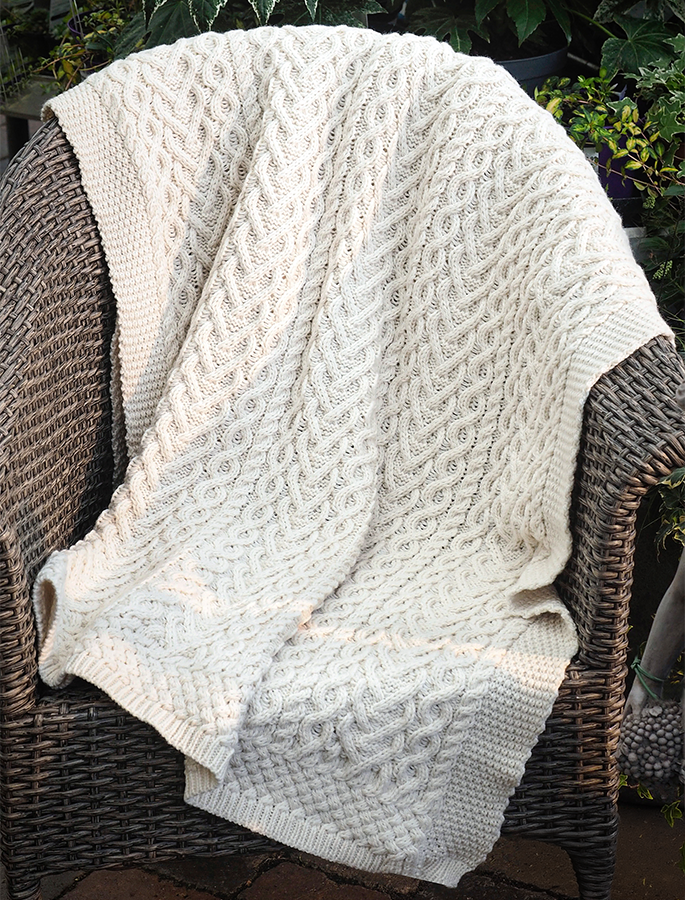 Tweed Merino Wool Throw Aran Sweater Market