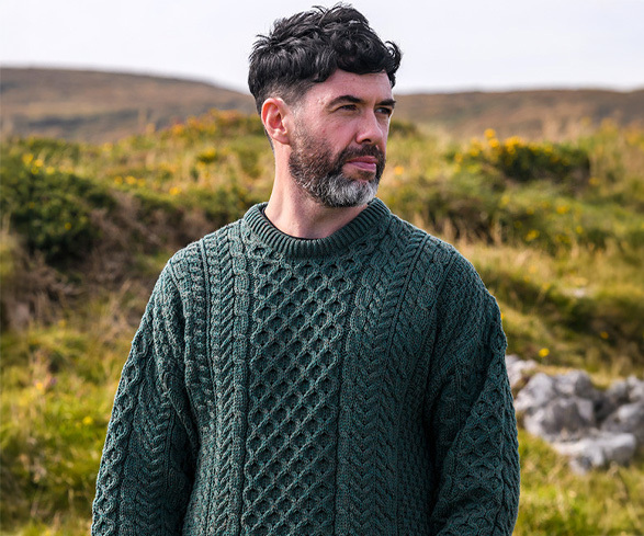 Men's Red Knit Cardigans | Aran Sweater Market