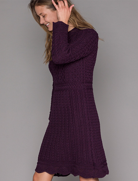 aran wool dress