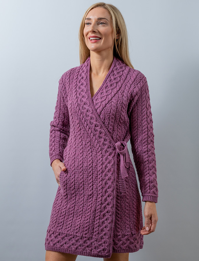 aran wool cardigan