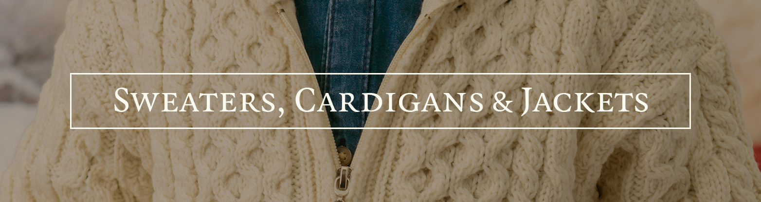 Irish cardigan sweater - Ladies cardigans, Aram Crafts