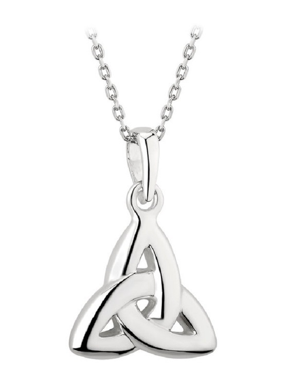 Sterling Silver and Rose Gold Celtic Trinity Knot Pendant – All Celtic  Jewellery