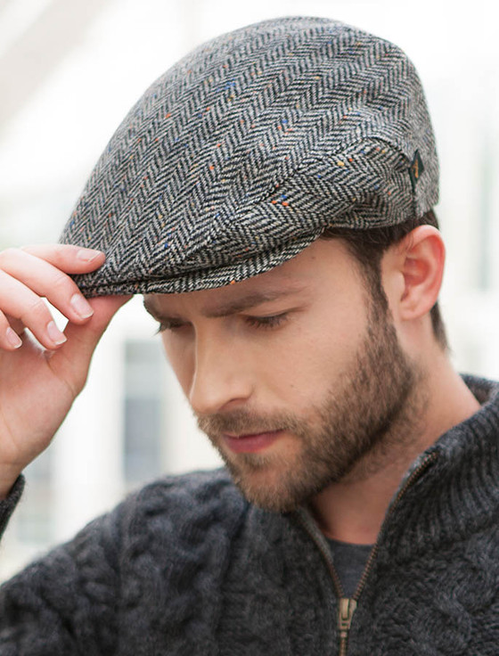 Heritage Traditions Tweed Peaky Panel Cap, Men and Womens Hats, Mens Flat  Caps