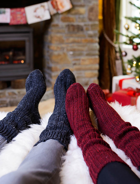 Irish Socks, Irish Cottage socks, Wool socks, hiking socks