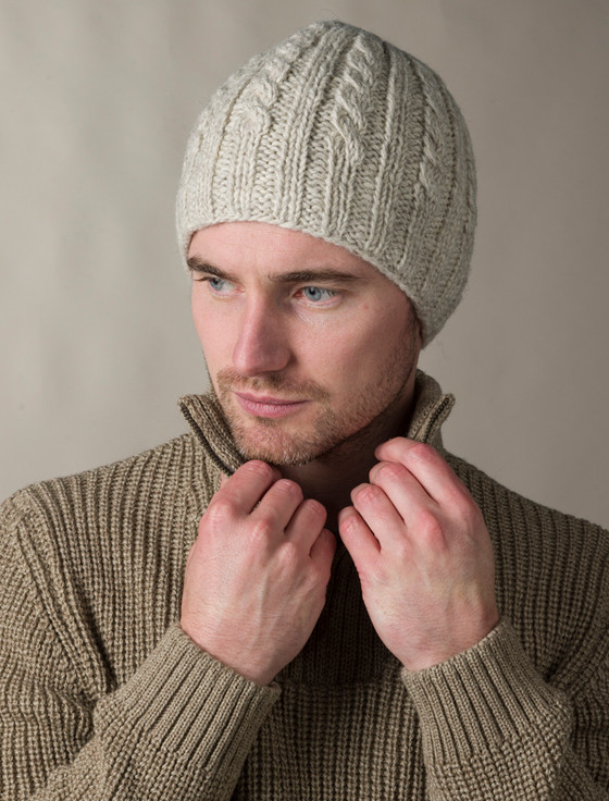 Aran Fleece Lined Beanie