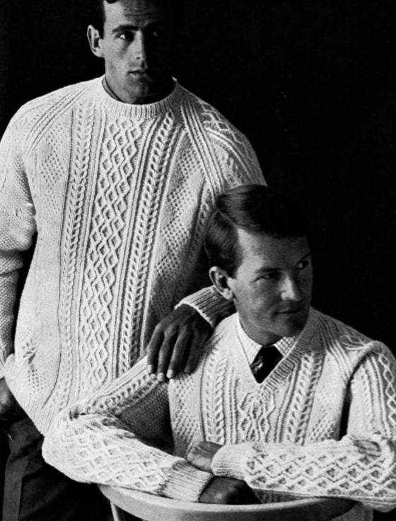 Vintage Crew Neck Knitted Sweater