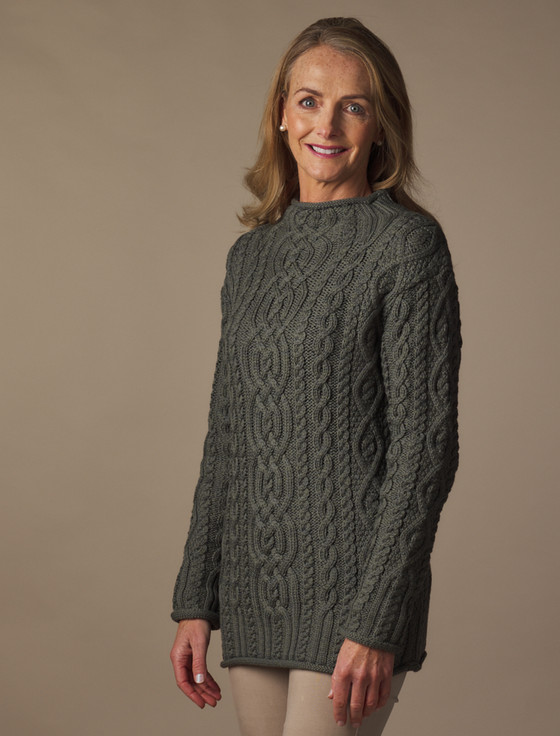 Super Soft Aran Draw String Sweater | Aran Sweater Market