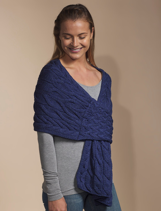 Hooded Scarf Shawl, shawl with hood | Aran Sweater Market