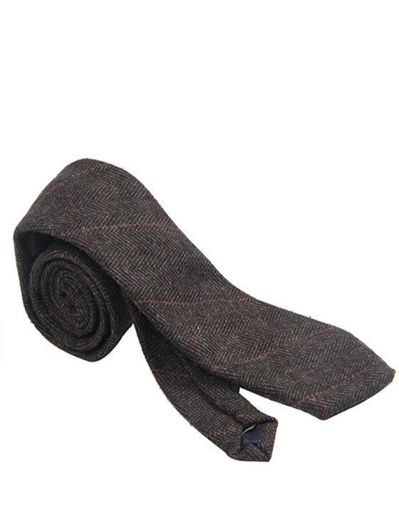 Kilkeevin Silk Neck Tie with Duck Motif - Navy