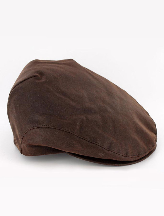Trinity Wax Flat Cap - Brown | Mucros Weavers