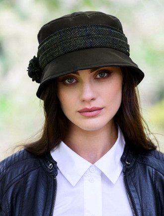 Kate Waxed Hat - Brown | Mucros Weavers
