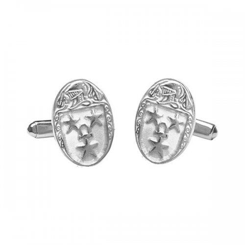 Murray Clan Official Large Cufflinks Sterling Silver