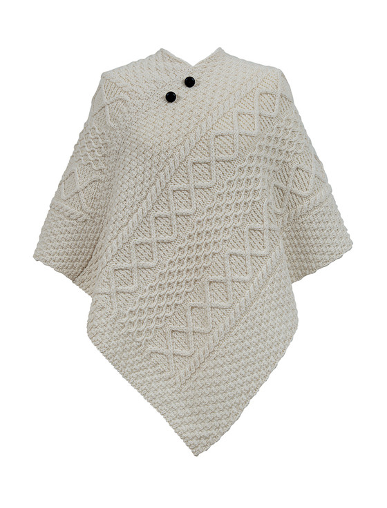 MAISON KINEMA Aran pattern knit cap グレー