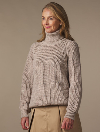 Vintage Ladies Diamond Aran Sweater - Aran Sweater Market