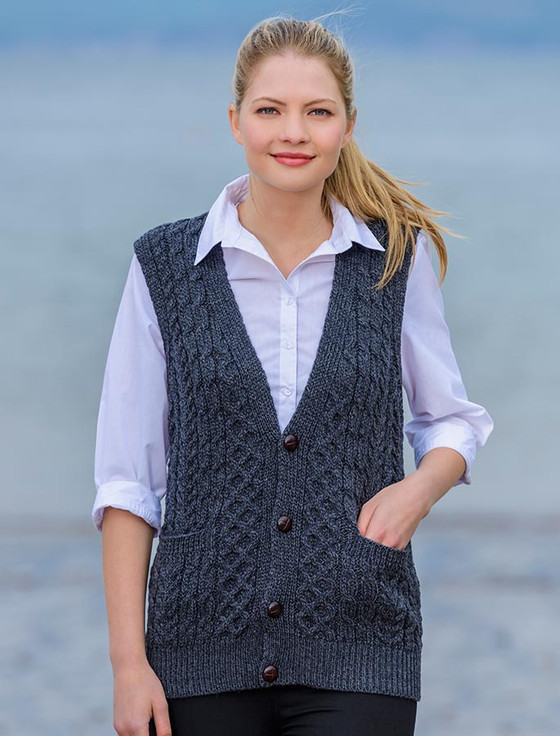 ‎Women's‎ V-Neck Waistcoat‎‎