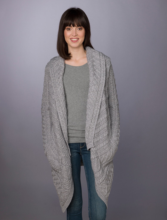 Womens - Shop By Color - Greys - Cardigans, Jackets & Coats - Aran Sweater  Market