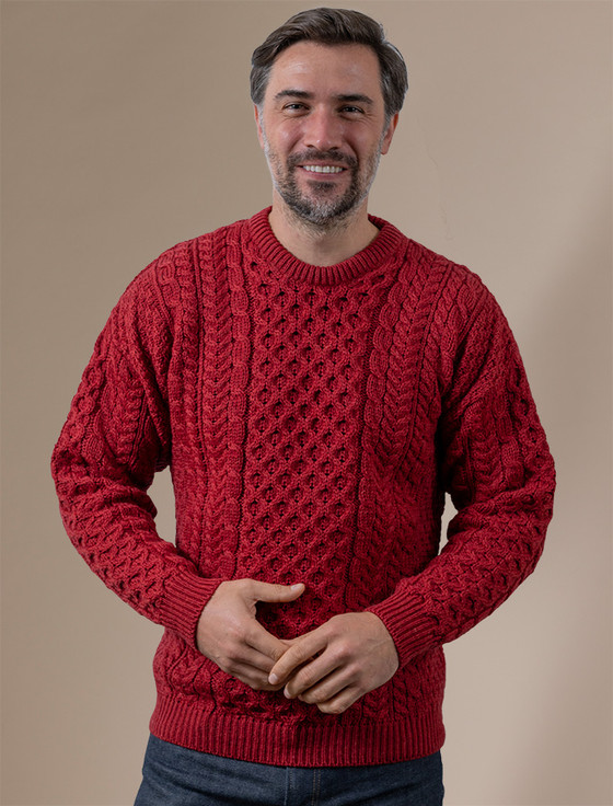 Mens - Shop By Color‎ - Red‎s - Aran Sweater Market