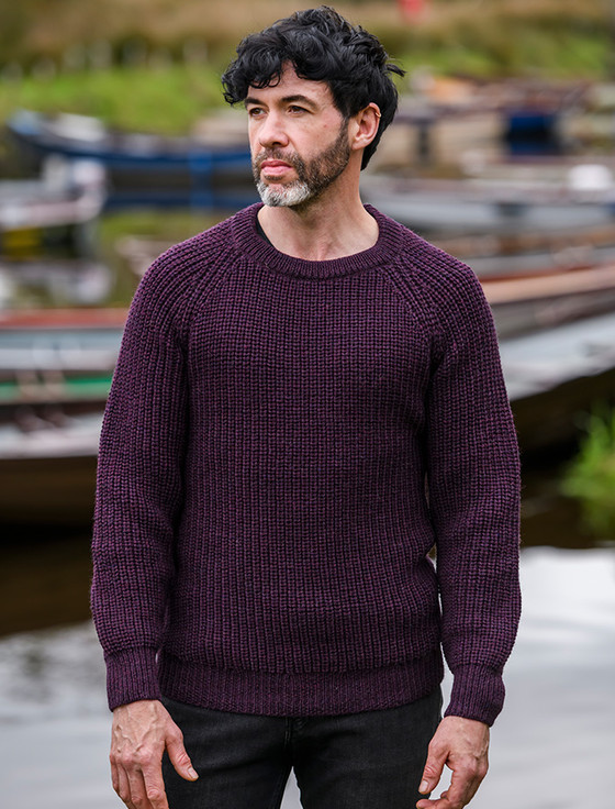 Pull Express Col V Pour Homme – Taille M, Violet, Occasion Très Bon état