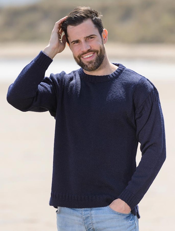 WIND ANDSEA Damaged Crew neck / Navy - L