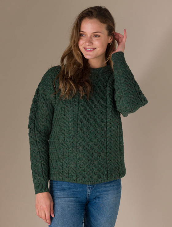 Ladies emerald sales green sweaters