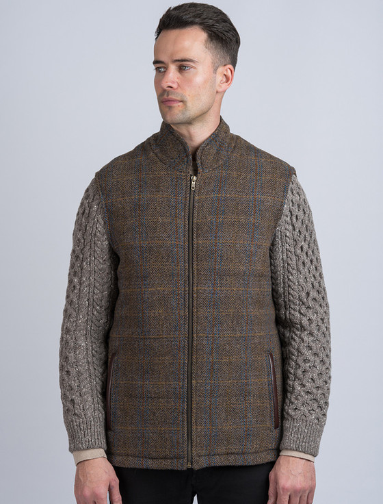 ジャケット・アウター ounce / rene round tweed knit jacket Tailored Contrast Stitch Tweed Knit Jacket | Ming Wang
