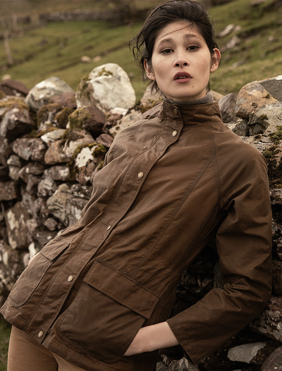 Sweeter Waterproof Sally Ladies Waterproof Jacket - Tan | Aran Sweater Market