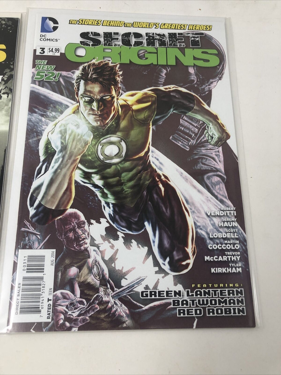 DC SECRET ORIGINS #1, 2, 3 2014 COMIC FEAT. BATMAN AQUAMAN SUPERMAN - PREOWNED
