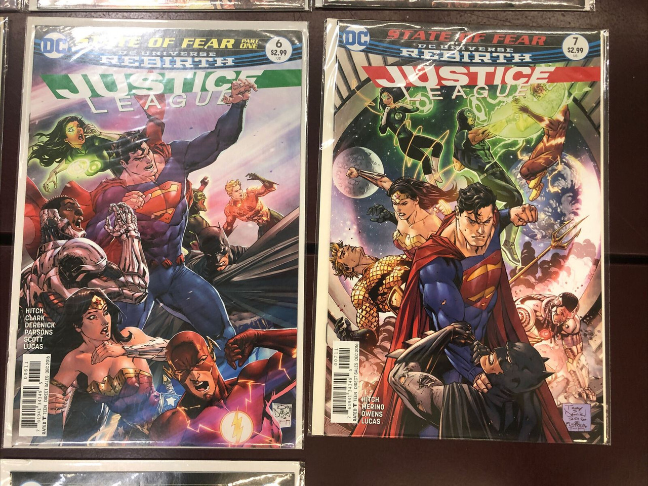 DC UNIVERSE REBIRTH JUSTICE LEAGUE 1-10 (-9) + VARIANT #1 2016 COMIC - PREOWNED
