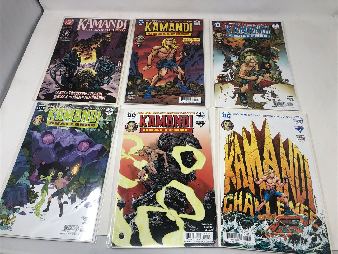 DC KAMANDI AT EARTH'S END #1 CHALLENGE #1-4, 7 1993 COMIC - PREOWNED