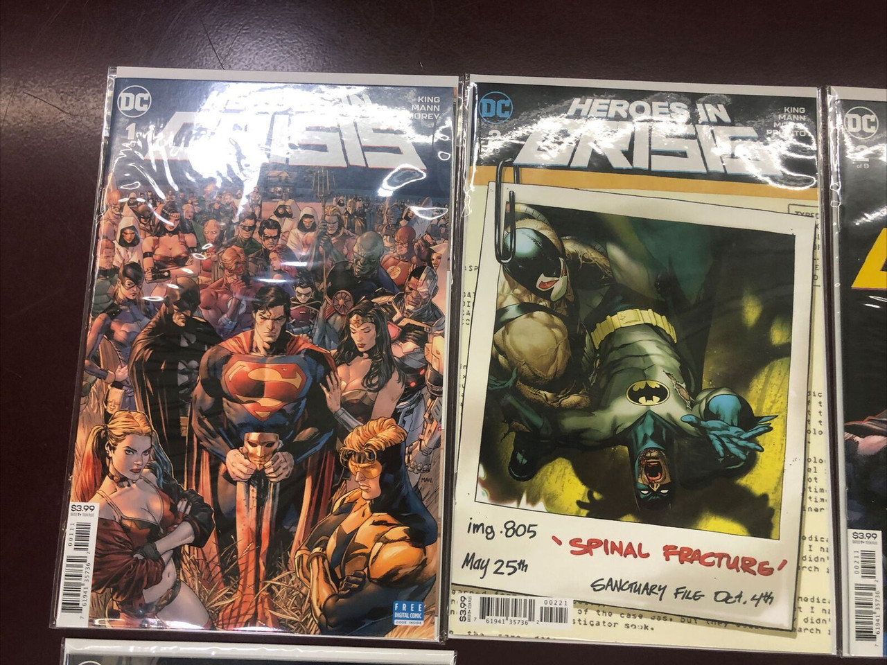 DC HEROES IN CRISIS COMIC #1-9 FULL SET W/VARIANTS 2018 2019 - PREOWNED