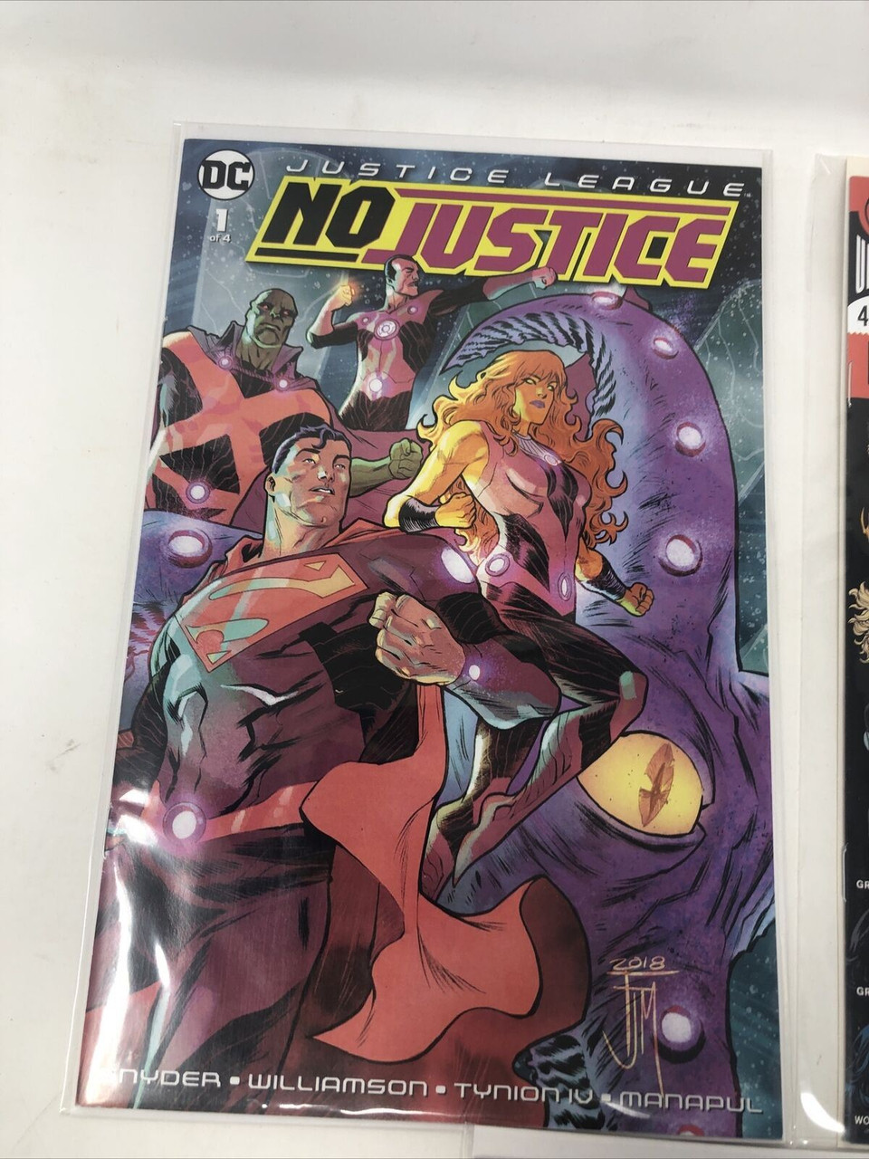 DC JUSTICE LEAGUE AQUAMAN, NO JUSTICE 1, JUSTICE LOST 40 2018 COMIC - PREOWNED