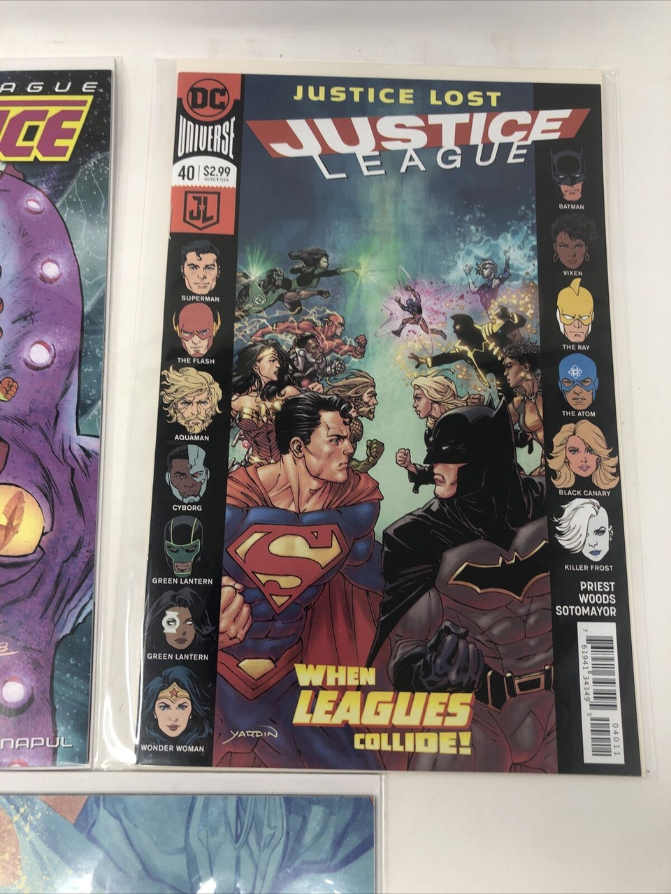 DC JUSTICE LEAGUE AQUAMAN, NO JUSTICE 1, JUSTICE LOST 40 2018 COMIC - PREOWNED