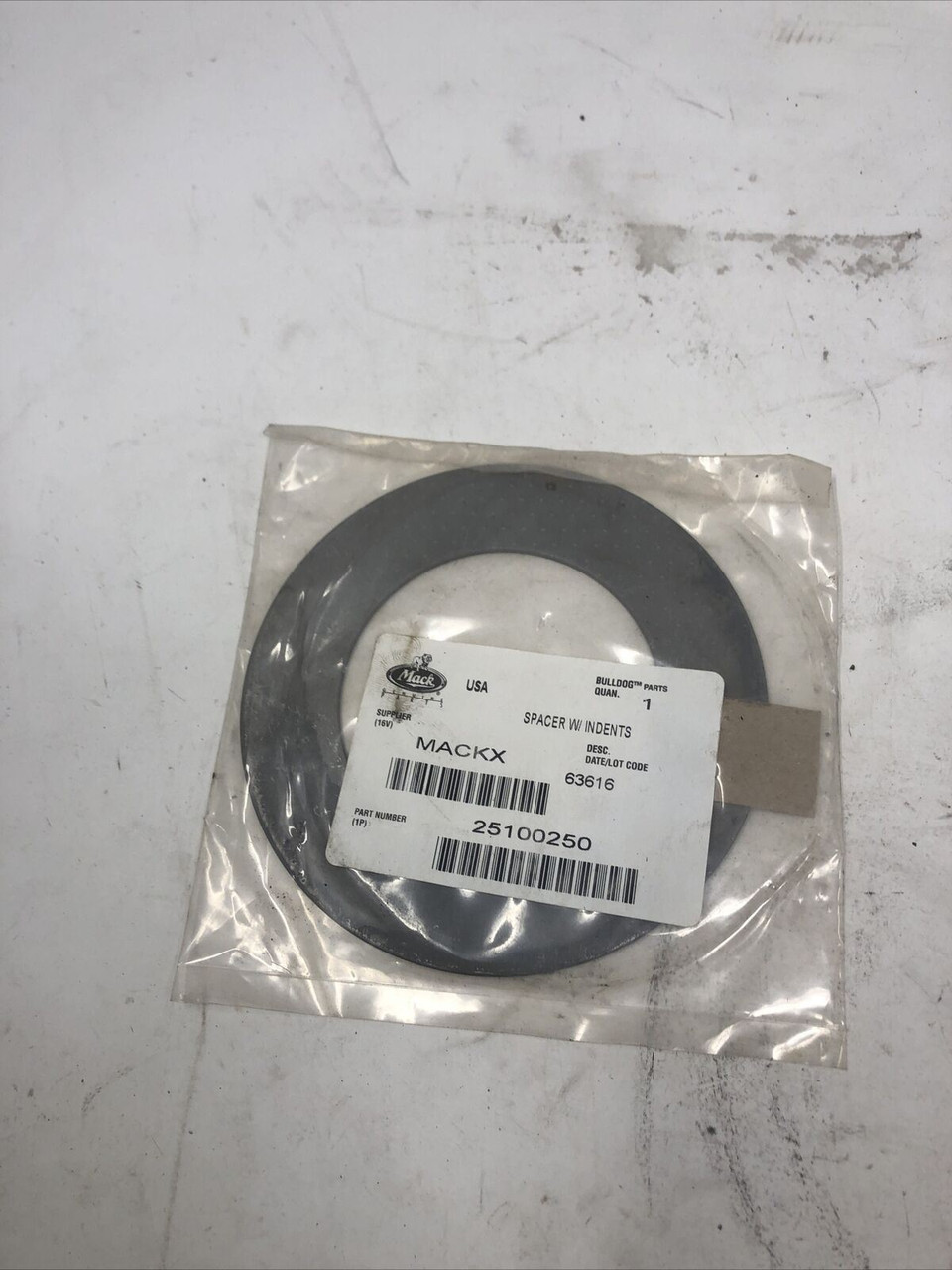 MACK MACKX SPACER W/ INDENTS 25100250 - NOS