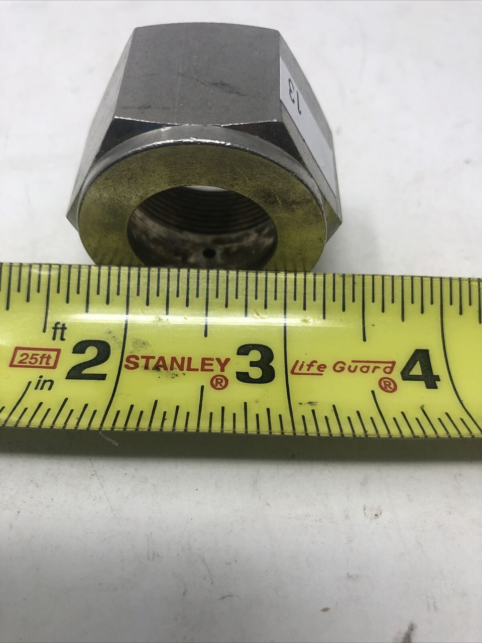 SWAGELOK 7/8 TUBE NUT FEMALE 1 1/4" COMPRESSION FITTING 316 SS - PREOWNED