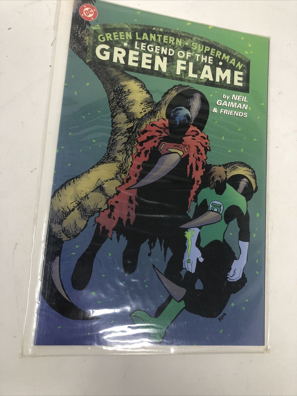 DC SUPERMAN GREEN LANTERN LEGEND OF THE GREEN FLAME COMIC GAIMAN 2000 - PREOWNED