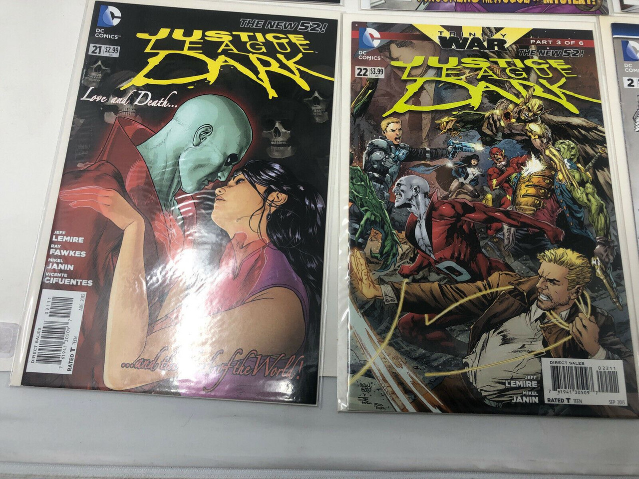 DC JUSTICE LEAGUE DARK  #1, 14, 20-22 + ANNUAL 2 COMIC 2013 NEW 52 - PREOWNED