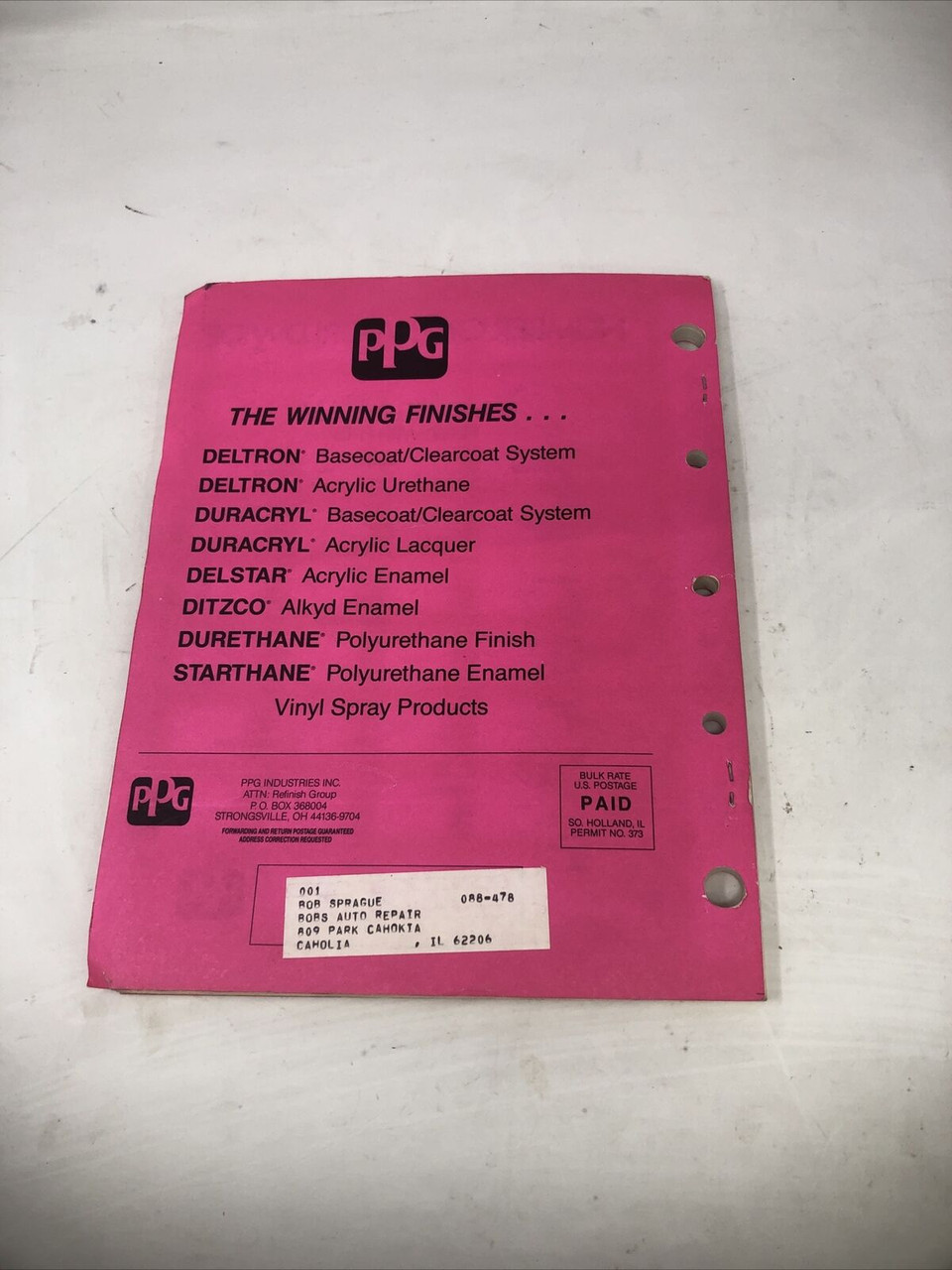 PPG 1990 IMPORT COLOR INFORMATION BOOKLET MANUAL  -PREOWNED