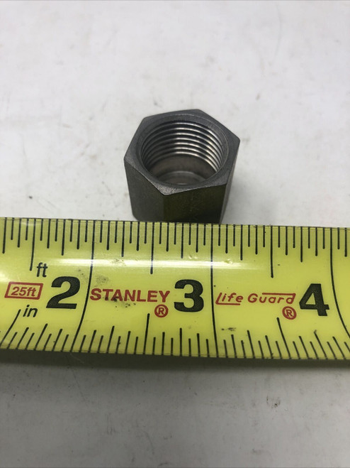 SWAGELOK 1" TUBE NUT FEMALE 3/4" COMPRESSION FITTING 316 STAINLESS STEEL - USED