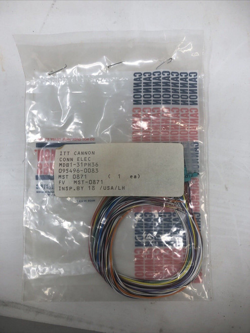 ITT CANNON D-SUB CABLE MDB1-31PH036K - NOS