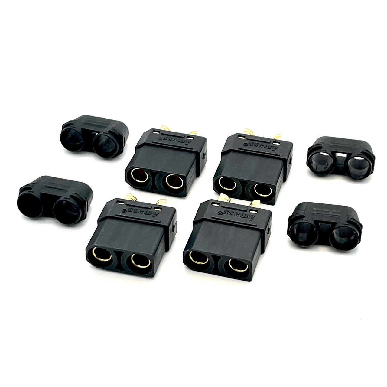 Maclan XT90 connectors (Black/ 4 Female) (Battery Side) - Maclan