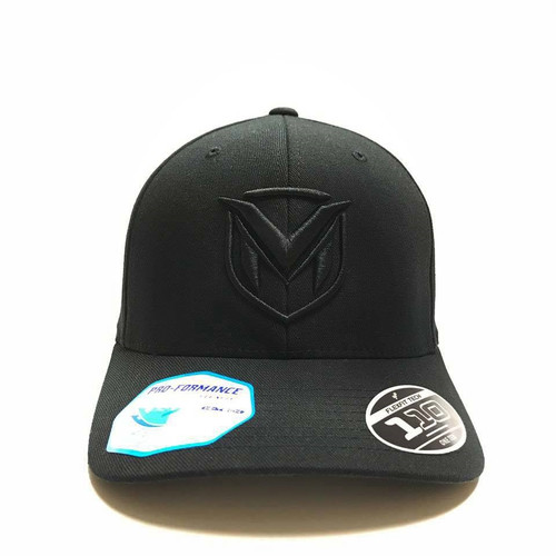 Maclan FlexFit Pro Performance Hat (Black on Black, One Size Fits All)