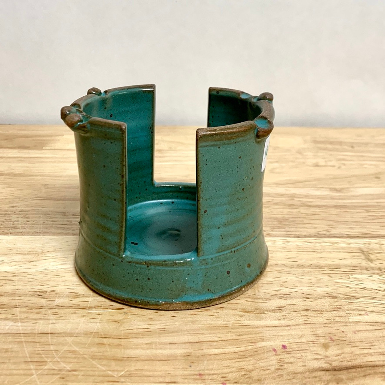 Cactus Sponge or Soap Holder in Emerald Green — Back Bay Pottery