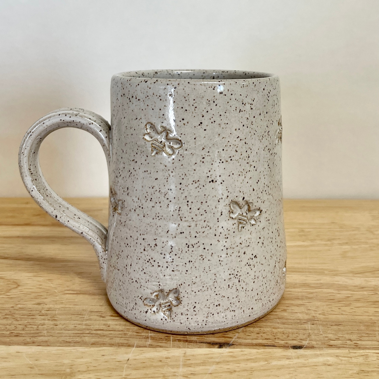 Handmade Pottery Tea Mug Vanilla White Mom Mug